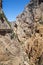 Foothpath of El Caminito del Rey King`s Little Path, Spain