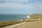 Footpath above Durdle Door on Dorset coast