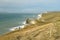 Footpath above Durdle Door on Dorset coast