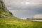 Footpath from the cliffs or Kilt Rock down to Staffin Harbour