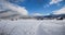 footpath in dreamy winter wonderland near garmisch-partenkirchen