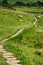 The footpath from Edale to Kinder Scout in the Peak District