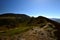 The footpath on Longside ridge