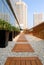 Footpath in the roof-garden