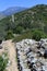 Footpath and ruins