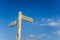 Footpath Sign and Blue Sky