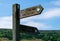 Footpath sign on the Cleveland Way