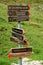 Footpath signpost