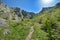 Footpath to the Piatra secuiului peak near Rimetea village.