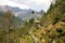 Footpath to a small house in the mountains