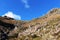 Footpath up steep hillside, English Lake District