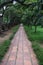 Footpath walkway for vietnamese people travel visit walking in garden of King Emperor Dinh Tien Hoang Temple and Nhat Tru Pagoda