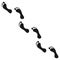 Footprint icon. Human barefoot, Vector illustration.