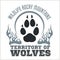 Footprint Wolves emblem - dangerous territory