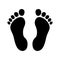 Footprints icon sign - vector