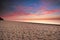 Footprints Lake Superior sunset,Michigan USA