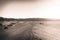 Footprints in sand dunes in Death Valley National Park