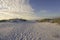 Footprints in the Sand Dunes Early Morning