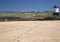 Footprints in the sand, Lighthouse, Burry Port