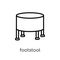 footstool icon from Furniture and household collection.