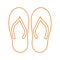 Footwear icon, fashion, slipper sandal icon