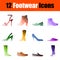 Footwear Icon Set