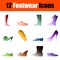 Footwear Icon Set