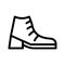 Footwear line vector icon