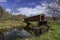 Foraker Covered Bridge reflected in Little Muskingum River