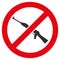 Forbid Kalashnikov Weapon Flat Icon Image