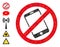 Forbid Smartphone Triangle Icon and Other Icons