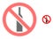 Forbidden Alcohol Halftone Dot Icon
