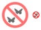 Forbidden Butterflies Halftone Dot Icon