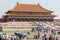 The Forbidden City in Beijing crowded with tourists during summer holidays