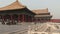 Forbidden city China pan from right to left