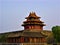 Forbidden City corner tower in Beijing, China and the sky