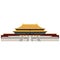 Forbidden City. Gate of Heavenly Peace. Tiananmen Square. Beijing. Trendy illustration, Flat art style.