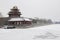 Forbidden city after snow