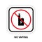 Forbidden Electronic Cigarette Black Silhouette Icon. Vaping Prohibited. Stop Vaporizer Smoking Red Stop Symbol. Ban