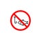 Forbidden fishing icon can be used for web, logo, mobile app, UI UX