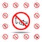 Forbidden fishing icon. set can be used for web, logo, mobile app, UI, UX