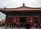 Forbidden palace and heavy foggy in winter weather at Forbidden city, Beijing, China