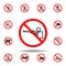 Forbidden shooting, man icon. set can be used for web, logo, mobile app, UI, UX