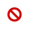 Forbidden sign vector, 3d looks forbidden sign vector