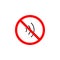 Forbidden sound icon can be used for web, logo, mobile app, UI UX