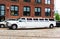 Ford Excursion Stretch SUV Limousine white color in Dumbo