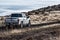 Ford F150 Silver Truck Car 4x4 SUV driving in the mud