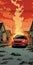 Ford Focus Poster: Gritty Urban Scenes And Energy-filled Illustrations