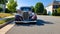 Ford Model 40 Sedan collectible car parked by the curb