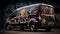 Ford Transit Graffiti Design: Playful Yet Dark Van Inspired By James Ensor